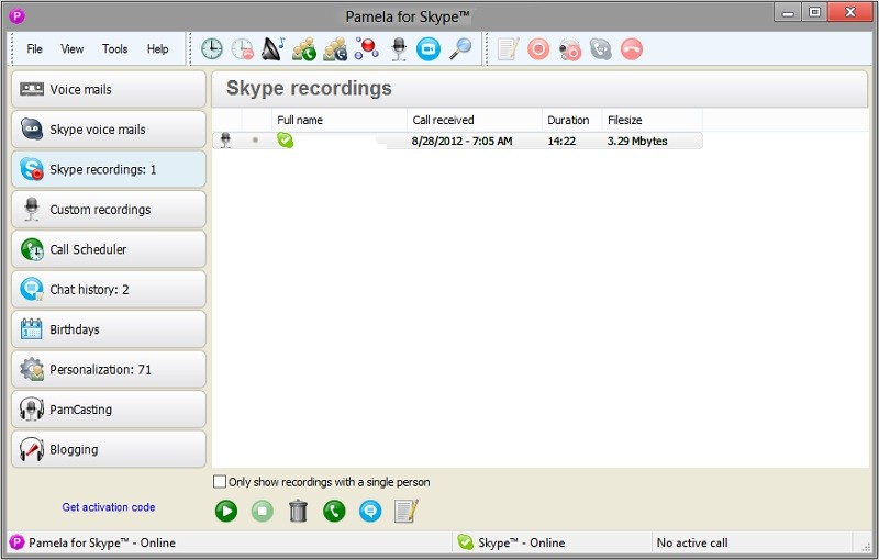 pamela call recorder for skype free download
